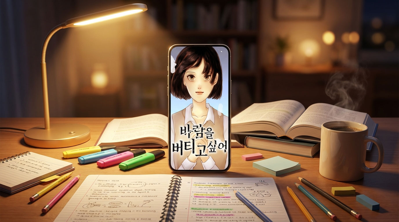 바람을 버티고 싶어